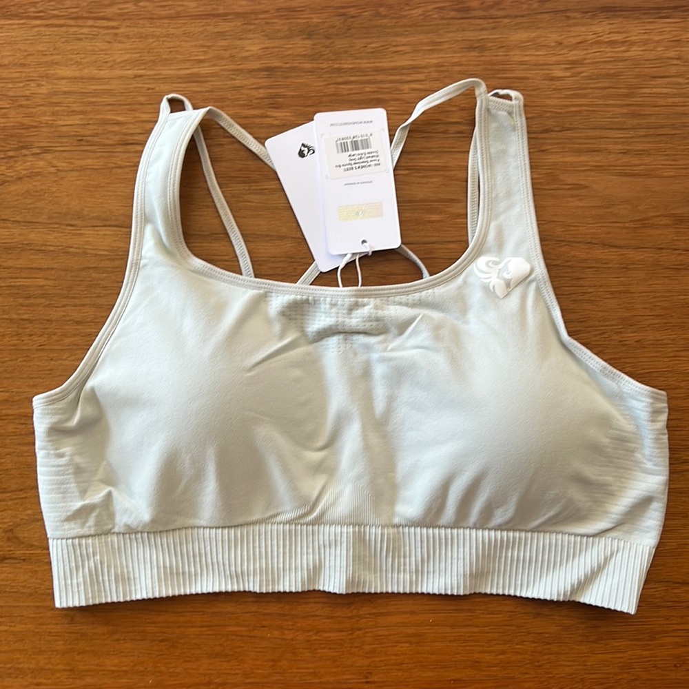 Women’s Best Seamless Sports Bra - Washed Light Grey - XXL